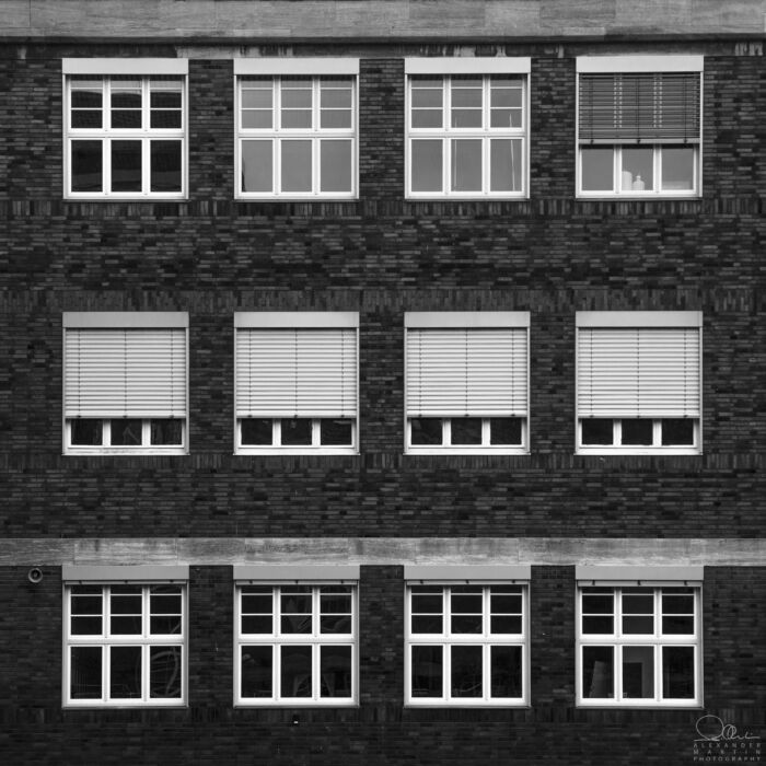 Hausmauer Fenster Symetrie