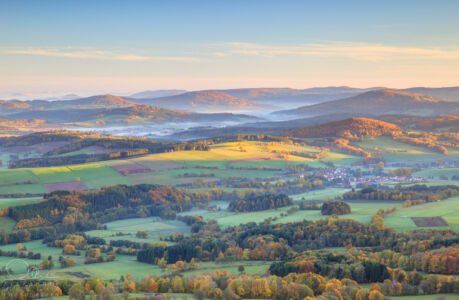 Morgensonne Herbst Abtsrodaer Kuppe