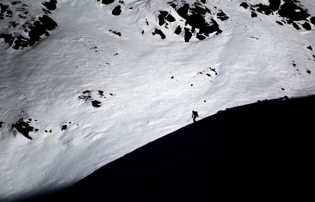 Abfahrt Ski bw